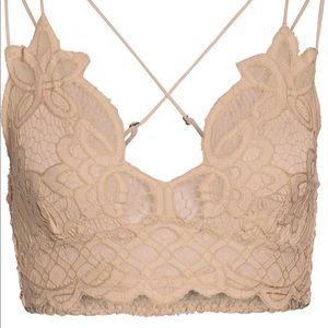 NWT Free People Adella bralette (nude)